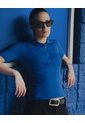 Polo Slim Tejido De Punto Azul Mujer Azul de Gef