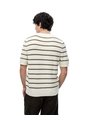 Camiseta Manga Corta Regular Tejido De Punto Rayas Hombre Verde de Gef