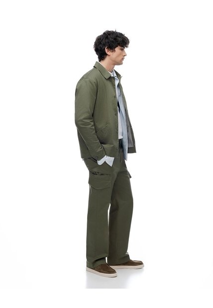 Pantalón Cargo Regular Verde Hombre Verde