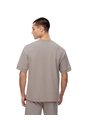 Camiseta Oversized Manga Corta Taupe Hombre Marron Claro de Gef
