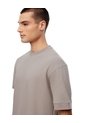 Camiseta Oversized Manga Corta Taupe Hombre Marron Claro de Gef