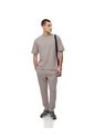 Camiseta Oversized Manga Corta Taupe Hombre Marron Claro de Gef