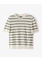 Camiseta Manga Corta Regular Tejido De Punto Rayas Hombre Verde de Gef