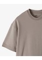 Camiseta Oversized Manga Corta Taupe Hombre Marron Claro de Gef