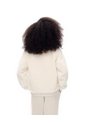 Chaqueta Bomber Efecto Peluche Crema Niña Beige de Gef