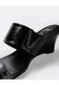 Sandalias Mule De Tacón Ancho Negras Mujer Negro de Gef