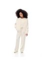 Chaqueta Bomber Efecto Peluche Crema Niña Beige de Gef
