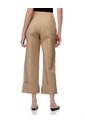 Pantalón Culotte Tiro Medio Caqui Mujer Beige de Gef