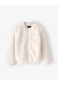 Chaqueta Bomber Efecto Peluche Crema Niña Beige de Gef