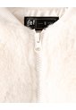 Chaqueta Bomber Efecto Peluche Crema Niña Beige de Gef