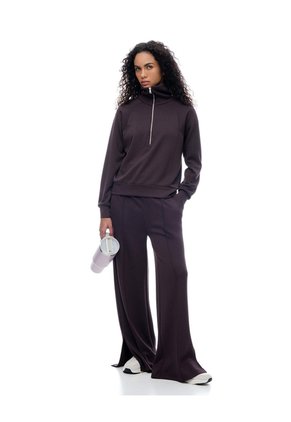 Pantalón Tiro Alto Vinotinto Mujer Violeta