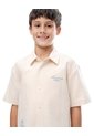 Camisa Regular Manga Corta Arena Beige de Gef
