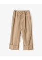 Pantalón Culotte Tiro Medio Caqui Mujer Beige de Gef
