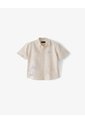 Camisa Regular Manga Corta Arena Beige de Gef