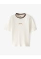 Camiseta Regular Algodón Vainilla Niño Beige de Gef