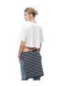 Camiseta Crop Regular Algodón Cruda Estampada Mujer Beige de Gef