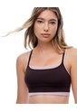 Top Deportivo Soporte Medio Vinotinto Mujer Violeta de Gef