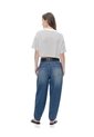 Camiseta Crop Regular Algodón Crudo Estampada Mujer Beige de Gef
