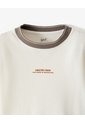 Camiseta Regular Algodón Vainilla Niño Beige de Gef