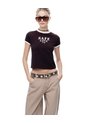 Camiseta Slim Vinotinto Mujer Violeta de Gef