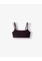 Top Deportivo Soporte Medio Vinotinto Mujer Violeta de Gef