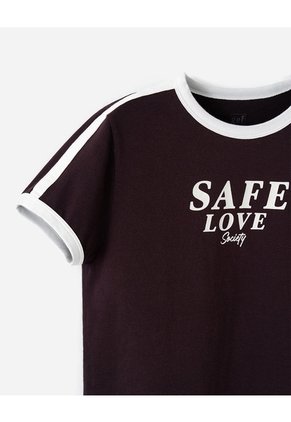 Camiseta Slim Vinotinto Mujer Violeta