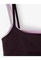 Top Deportivo Soporte Medio Vinotinto Mujer Violeta de Gef