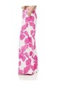 Pantalón Palazzo Tiro Alto Algodón Estampado Mujer Rosa de Gef