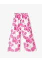 Pantalón Palazzo Tiro Alto Algodón Estampado Mujer Rosa de Gef