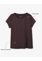 Camiseta Deportiva Secado Rápido Vinotinto Mujer Violeta de Gef
