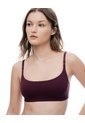 Top Soporte Medio Seamless Vinotinto Mujer Violeta de Gef