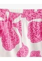 Pantalón Palazzo Tiro Alto Algodón Estampado Mujer Rosa de Gef