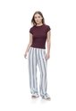 Camiseta Slim Manga Corta Vinotinto Mujer Violeta de Gef