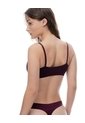 Top Soporte Medio Seamless Vinotinto Mujer Violeta de Gef