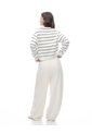 Pantalón Tiro Medio Relaxed Avena Mujer Beige de Gef