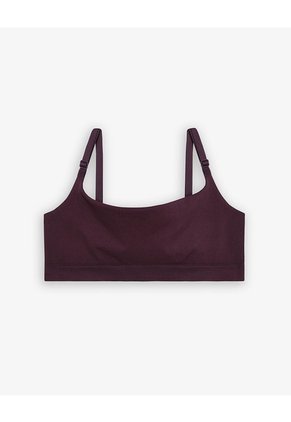 Top Soporte Medio Seamless Vinotinto Mujer Violeta