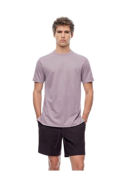 Pantaloneta Deportiva Vinotinto Hombre Violeta