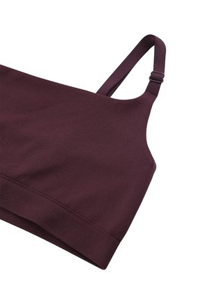 Top Soporte Medio Seamless Vinotinto Mujer Violeta