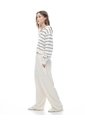 Pantalón Tiro Medio Relaxed Avena Mujer Beige de Gef