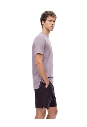 Pantaloneta Deportiva Vinotinto Hombre Violeta