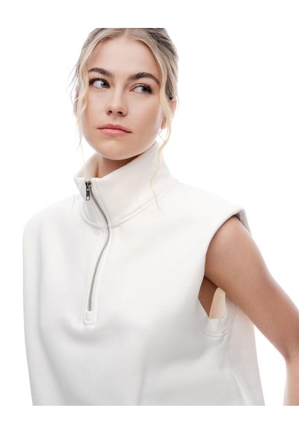 Chaleco Oversize Regular Avena Mujer Beige