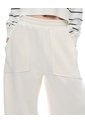 Pantalón Tiro Medio Relaxed Avena Mujer Beige de Gef