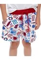Short Pantaloneta Vainilla Estampado Niño Beige de Gef