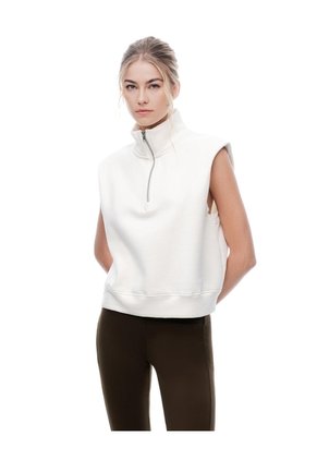 Chaleco Oversize Regular Avena Mujer Beige