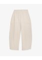 Pantalón Tiro Medio Relaxed Avena Mujer Beige de Gef