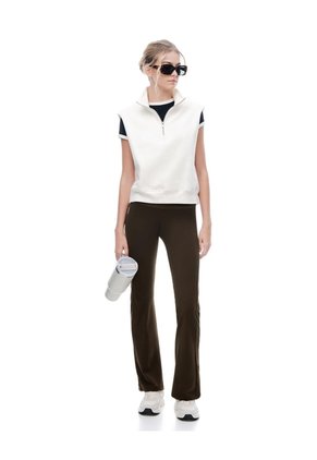 Chaleco Oversize Regular Avena Mujer Beige