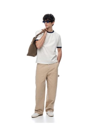 Camiseta Regular Vainilla Hombre Beige