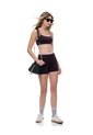 Biker Deportivo Seamless Vinotinto Mujer Violeta de Gef