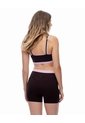 Biker Deportivo Seamless Vinotinto Mujer Violeta de Gef