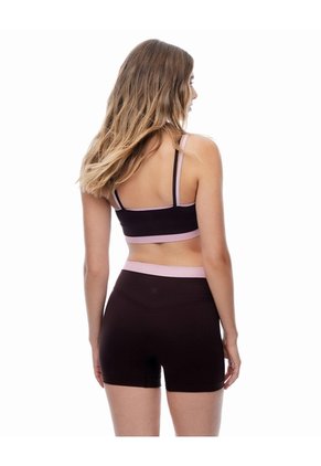 Biker Deportivo Seamless Vinotinto Mujer Violeta
